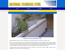 Tablet Screenshot of nationalstainlesssteel.com.au